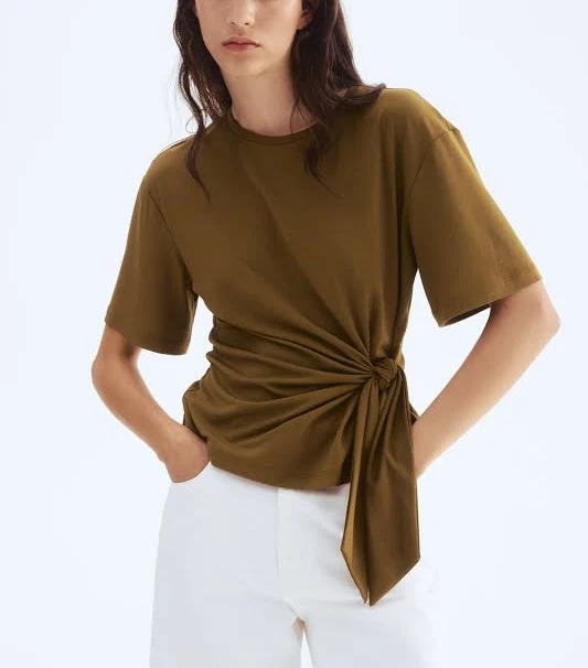 H&M Ladies Tie-Detail Top