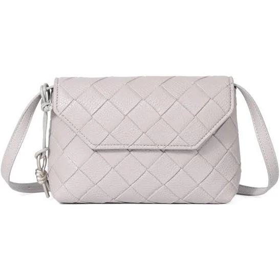 Maison Cefiro Women's Woven Leather Crossbody Bag