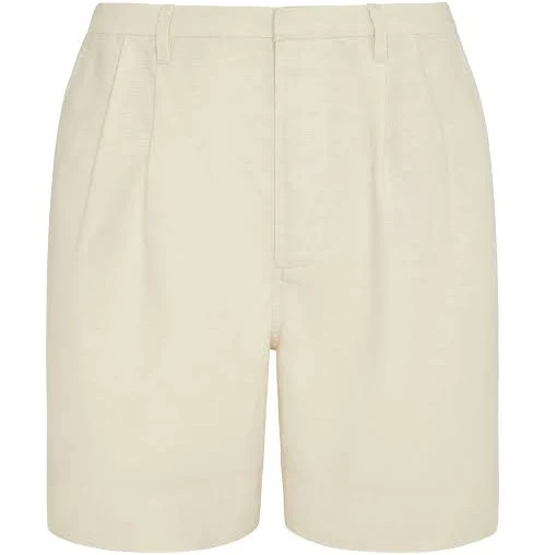 Onia Women's Air Linen Pleated Bermuda Shorts
