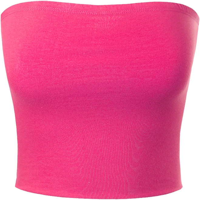 Casual Strapless Tube Top