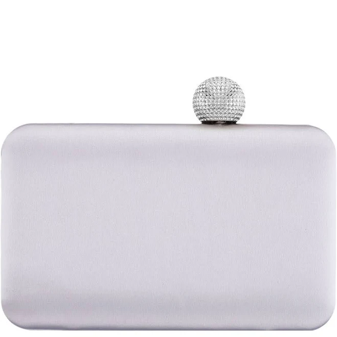 Womens Nina Satin Minaudiere Clutch