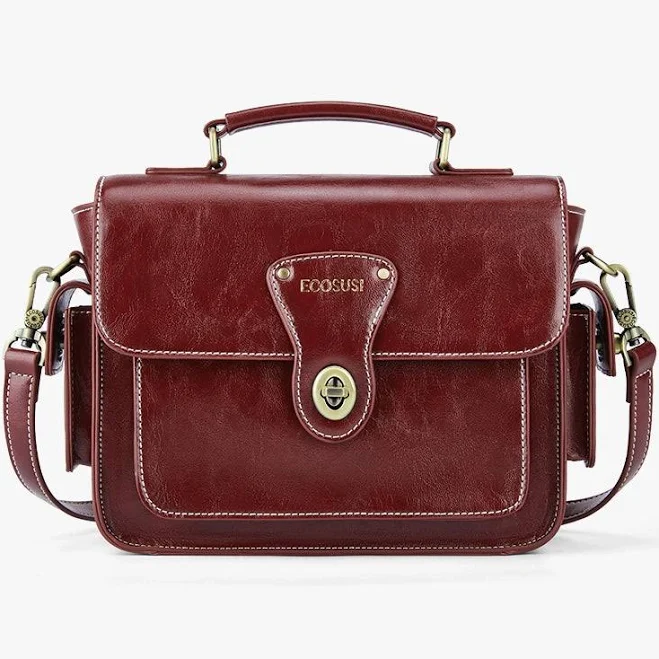 Alison Vintage Vegan Leather Crossbody Bag