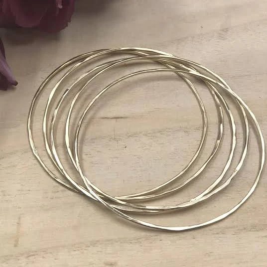 Thin Gold Stackable Bangle