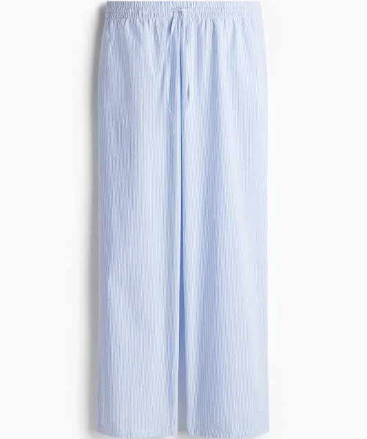 H&M Ladies Seersucker Drawstring Pants