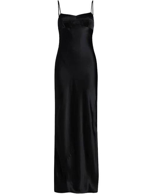 Amanda Uprichard Women's Silk Satin Maxi Dress