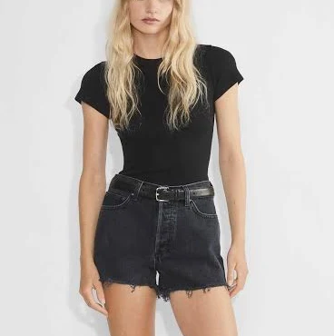 Denim Forum Women's Ex-Boyfriend Hi-Rise Denim Shorts