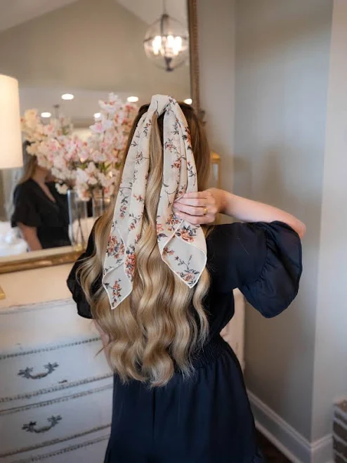 Floral Print Hair Scarf