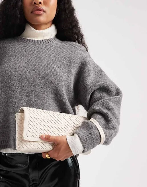 Glamorous Woven Clutch Bag