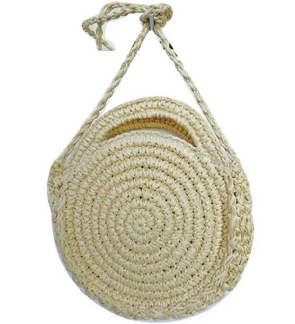 Popatu Round Straw Bag