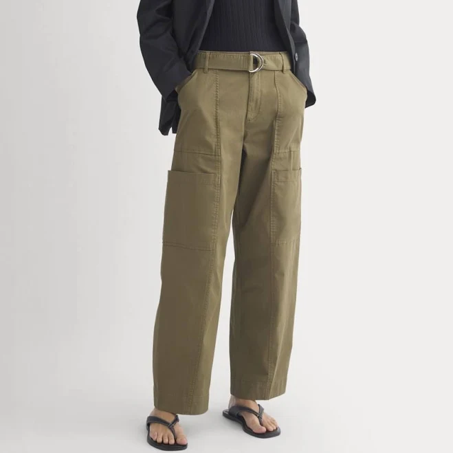 Everlane Straight-Leg Cotton Cargo Pants