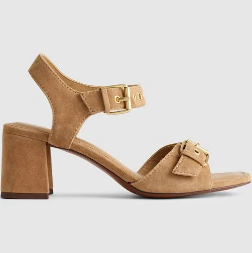 Madewell Neeka Suede Ankle-Strap Heeled Sandal