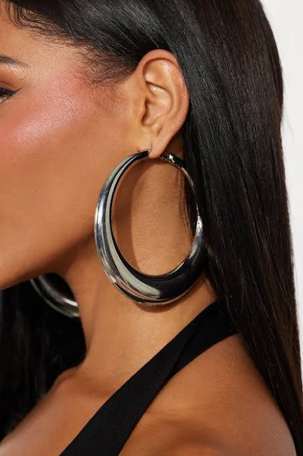 Fashion Nova Women's Catalina Oversized Hoop Earrings