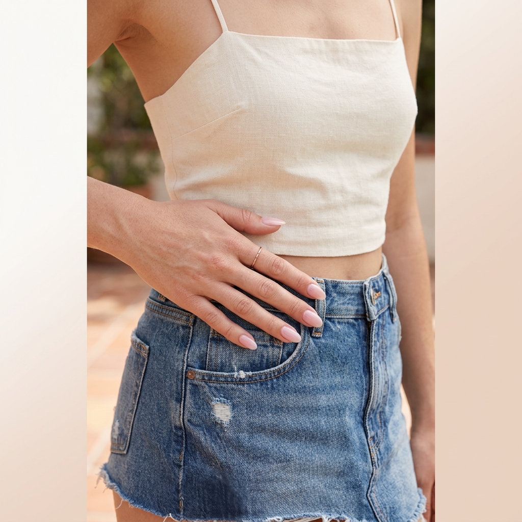 Almond Summer Nails 2026: Milky Pink Glaze Sheer milky pink almond glaze nails for fair skin, perfect for daily wear and summer events.