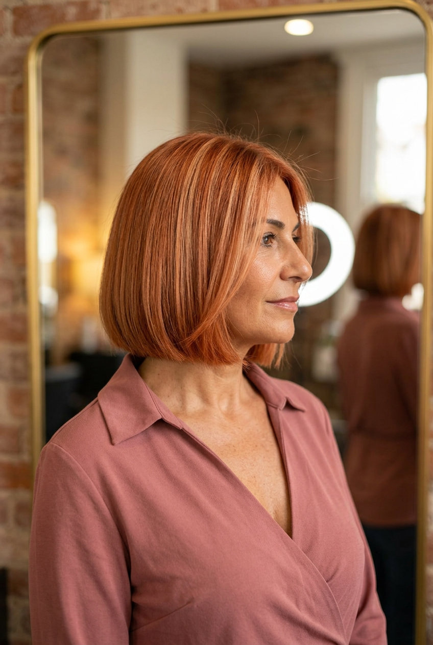 3. Soft Apricot Copper Bob