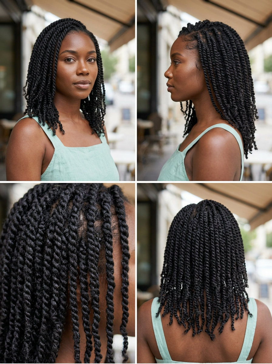 long mini twists in deep espresso for versatile summer looks