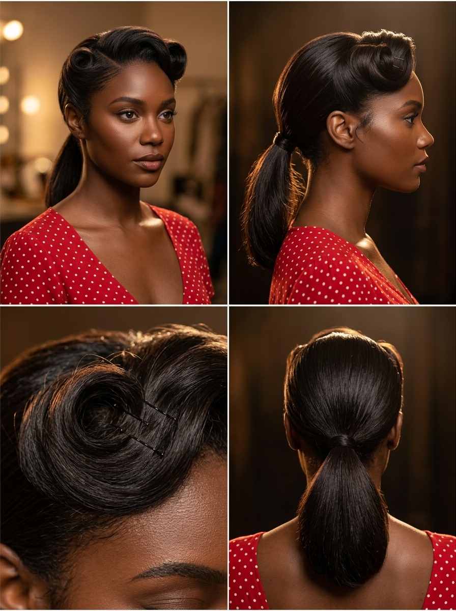 medium espresso brunette blunt cut with retro waves for summer