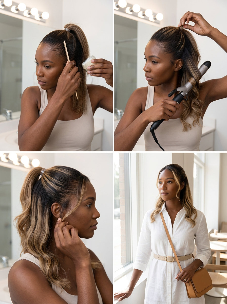 Minimalist Linen Blonde Half-Up 2026 shoulder-length linen blonde half-up style with butter-cream blonde hairline, smoothed texture, and no fringe for summer vacation