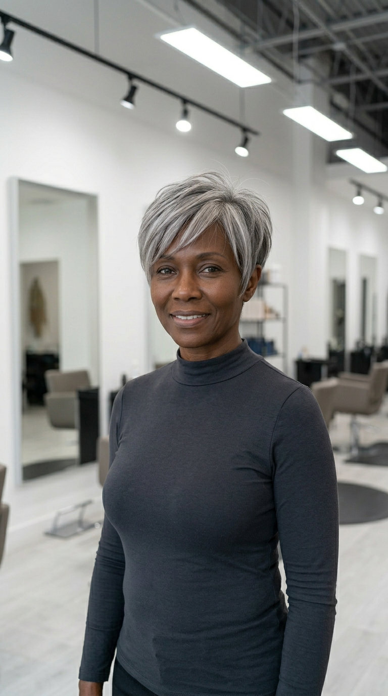 4. The Chic Silver Pixie