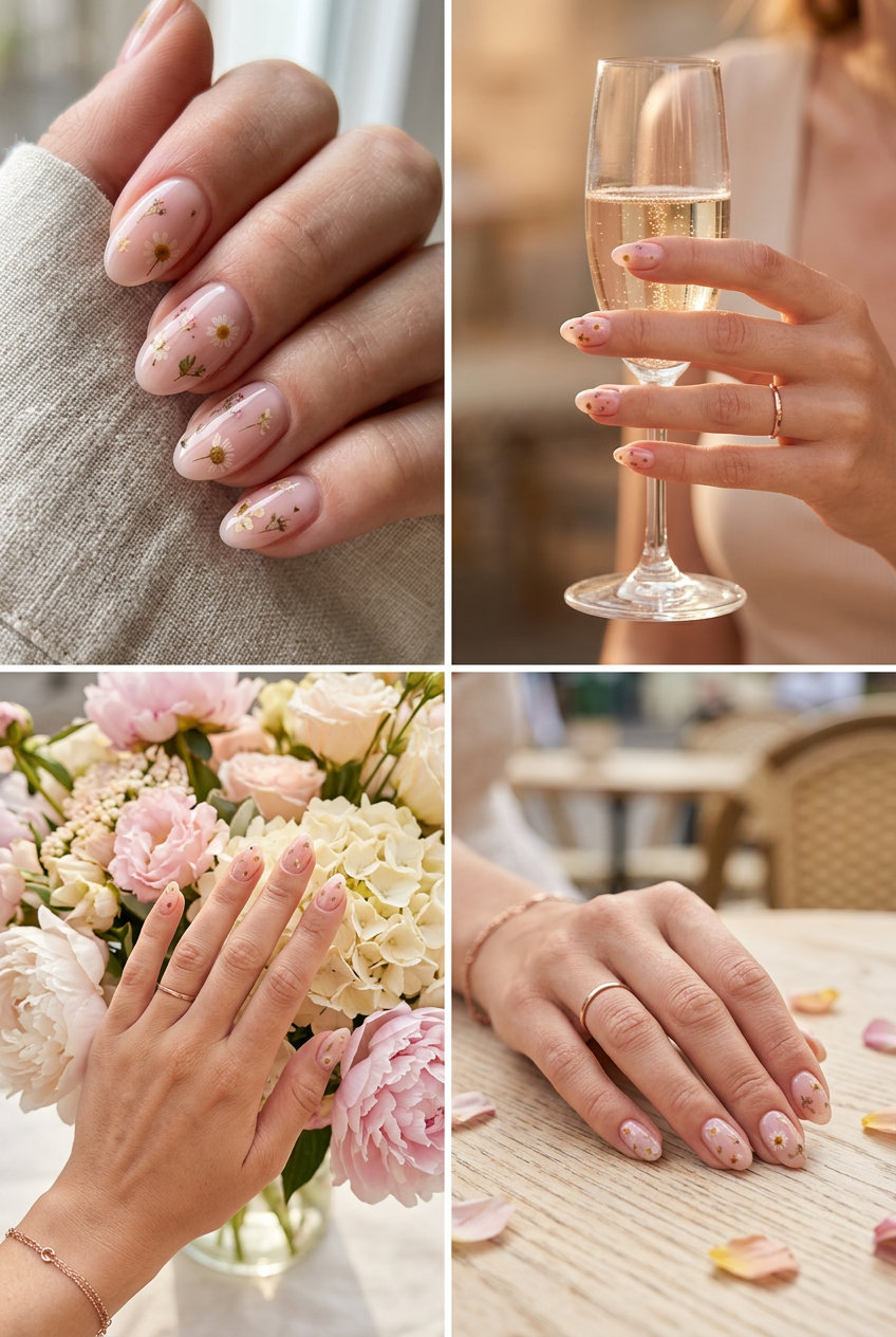 Sheer Blush Milk Bath Oval Nails 2026 | Romantic & Ethereal Sheer Blush Milk Bath Oval nails for weddings, bridal showers, date nights. Pink summer nails 2026.