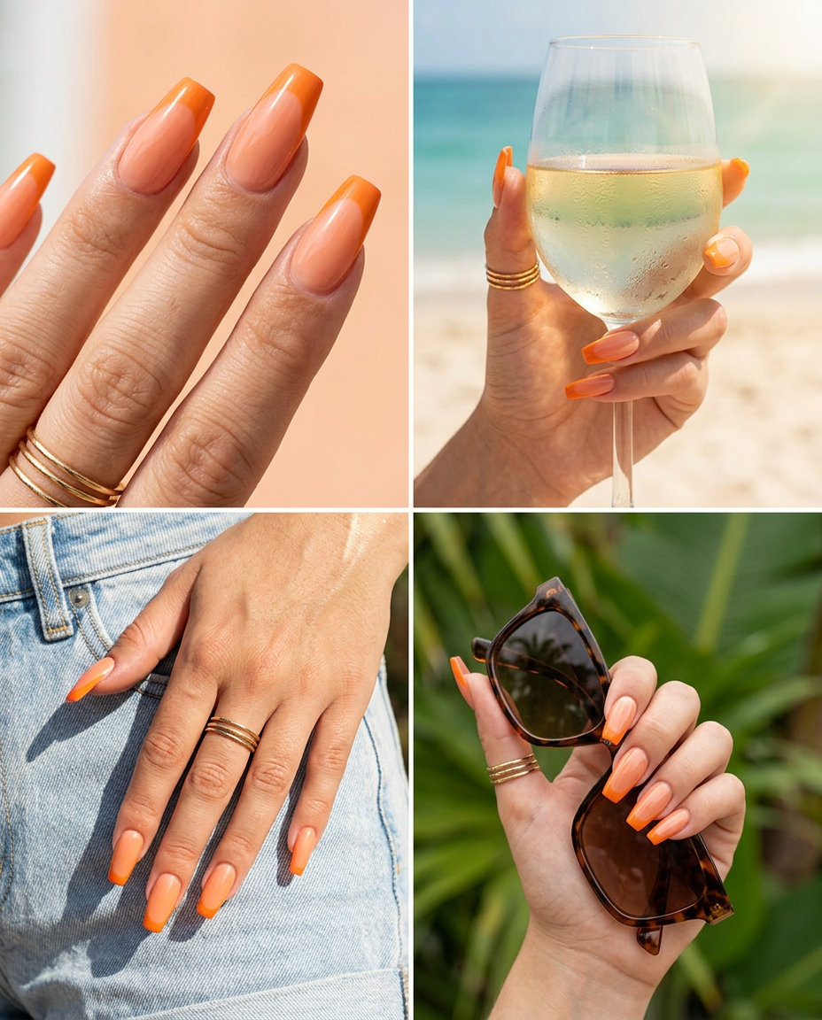 solid summer nails 2026 outfit idea - fashion styling inspiration