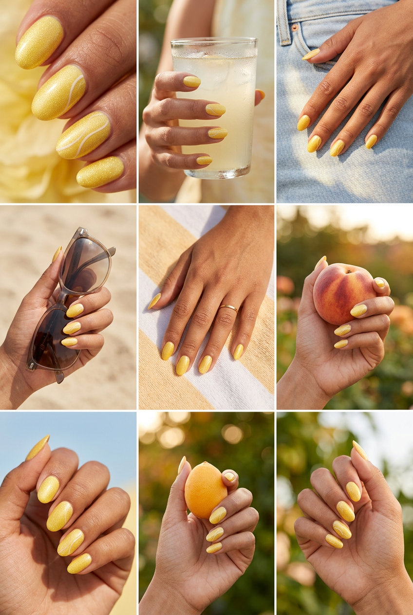 solid summer nails 2026 outfit idea - fashion styling inspiration