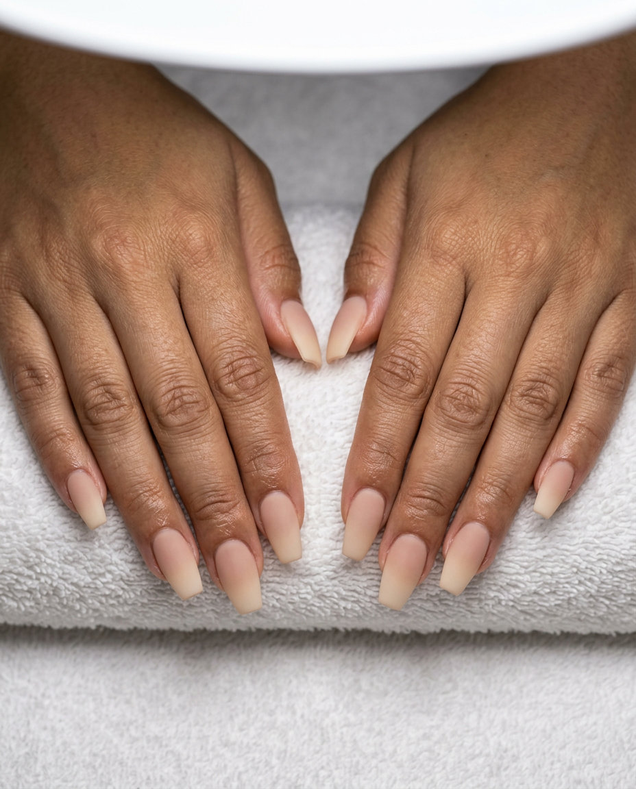 Creamy Beige Matte Ombre Nails 2026: Elegant Gradient Creamy Beige Matte Ombre nails: natural nude to beige gradient for daily wear, work, bridal, casual chic.