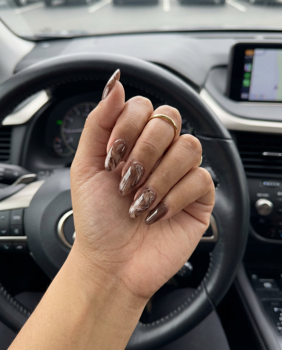Lavender haze micro French nails for summer 2026 weddings & office. Sophisticated & chic.