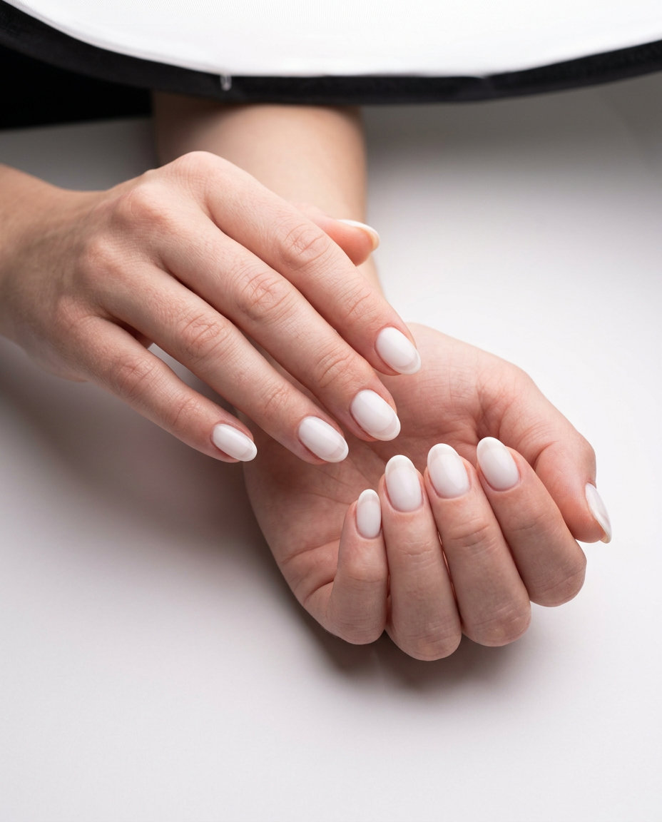 Milky French Duo Nails 2026 | Minimalist Chic Minimalist milky French duo squoval nails for summer 2026, perfect for office and daily wear.