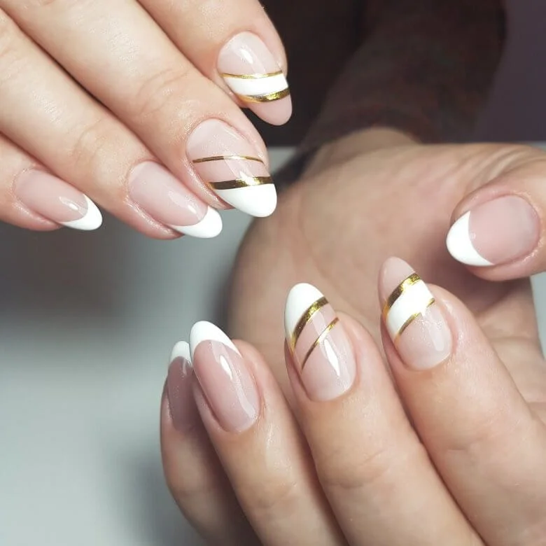 30 Modern Fall French Tips With Creative Nail Designs