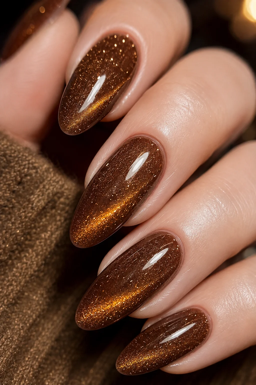 19 Sparkling Glass Bead Nails Cat Magnetic Gel Polish