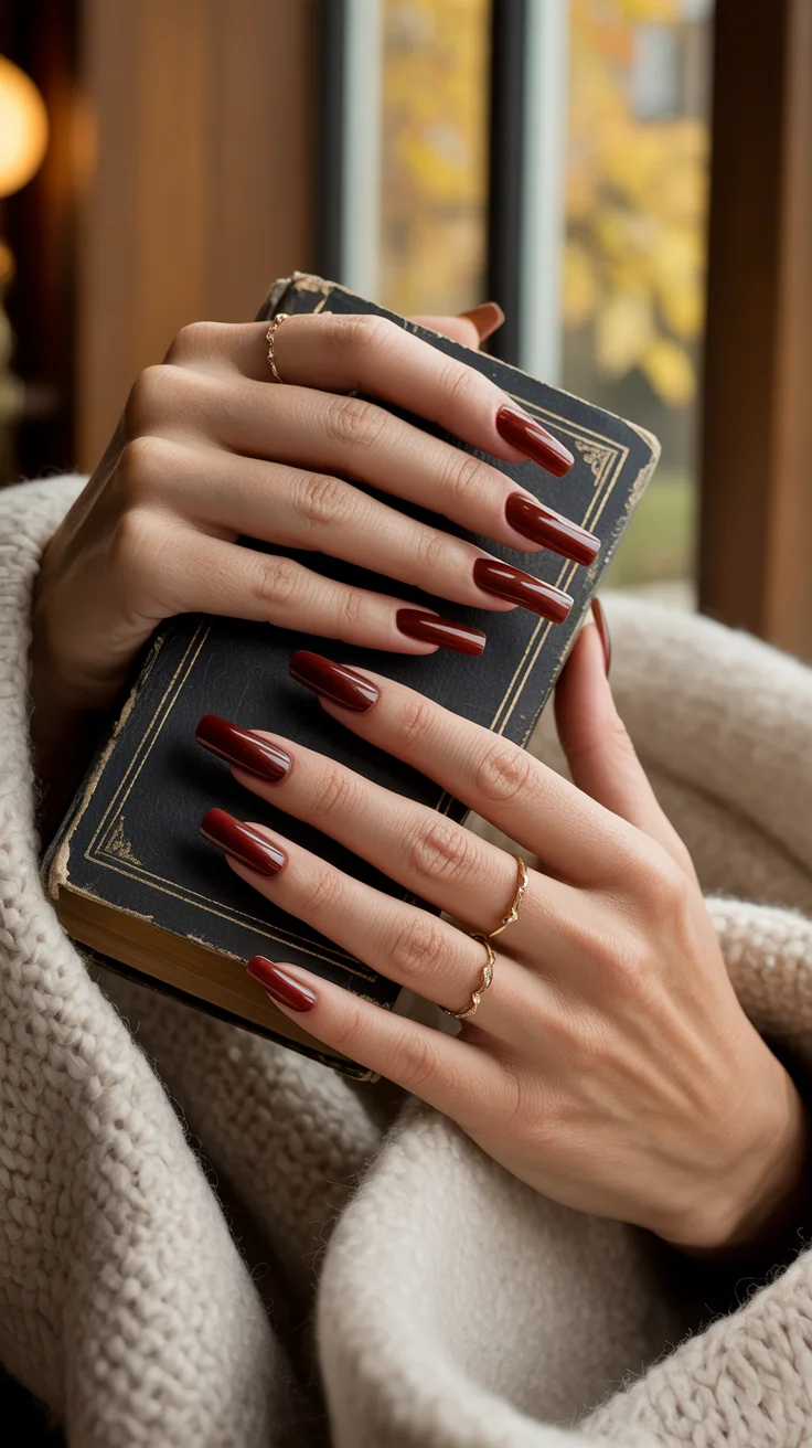 22 Dark Cherry Nails for Fall Season That Make Every Autumn Outfit Feel More Elegant