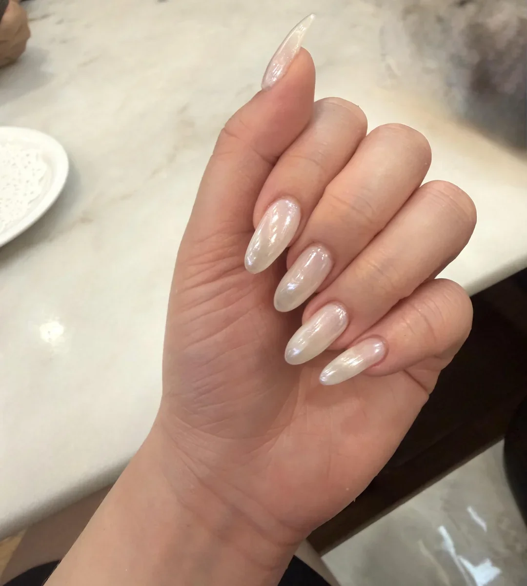 25 Milky White Nails For Minimal Chic Style