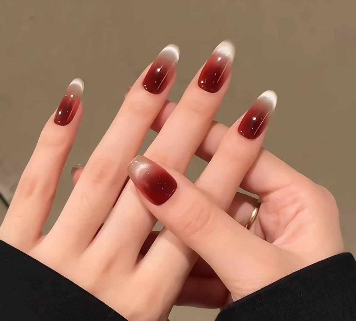 19 Sparkling Glass Bead Nails Cat Magnetic Gel Polish