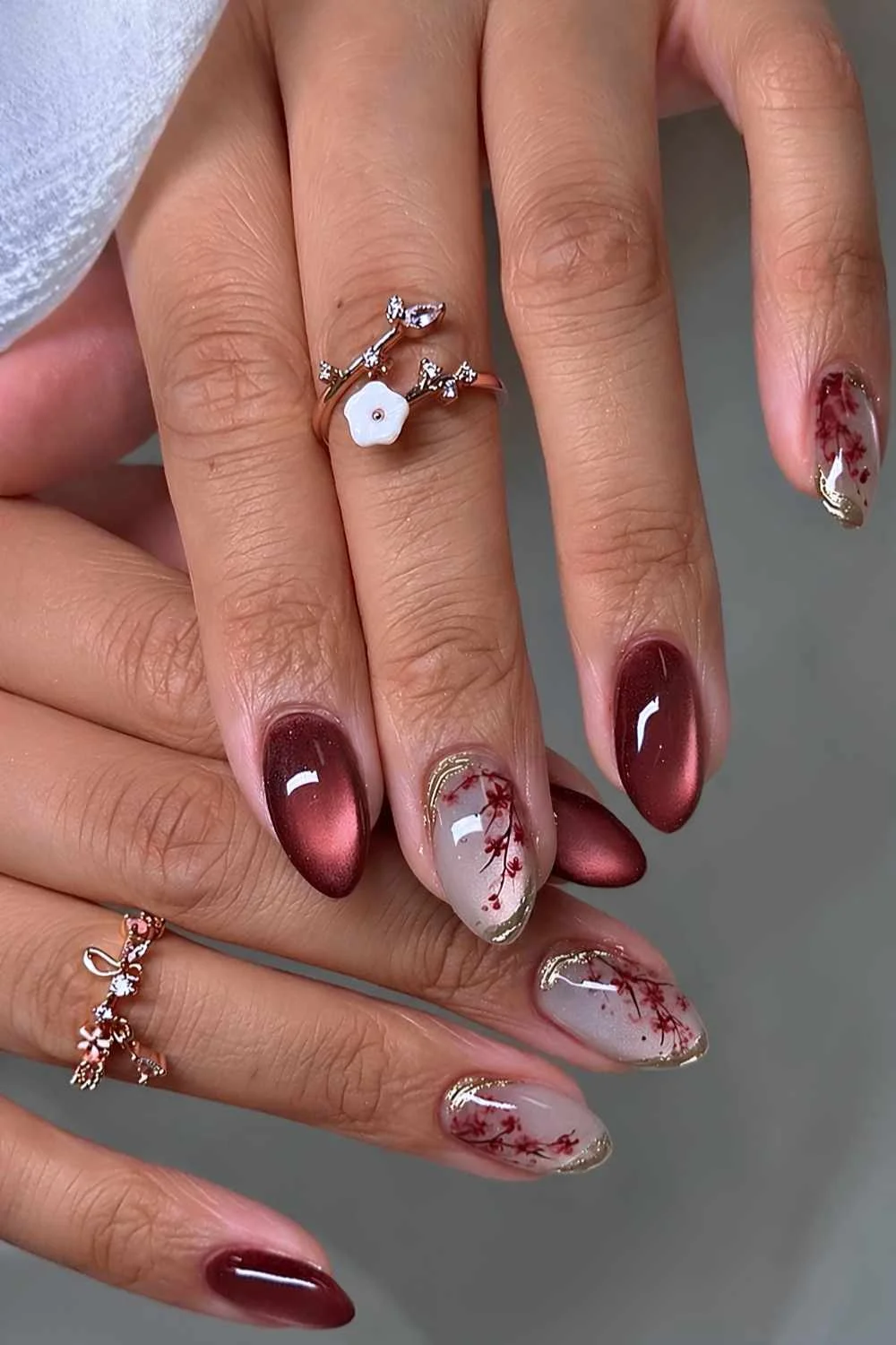 21 Glass Effect Nails with Subtle Sparkle