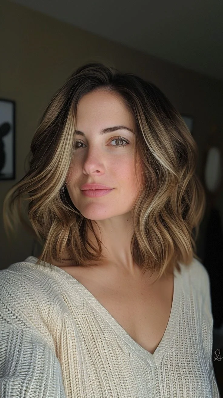 21 Smoky Caramel Balayage Lob for Fall 2026 Ideas