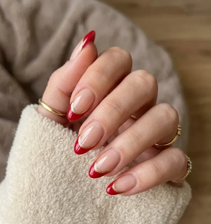 30 Modern Fall French Tips With Creative Nail Designs