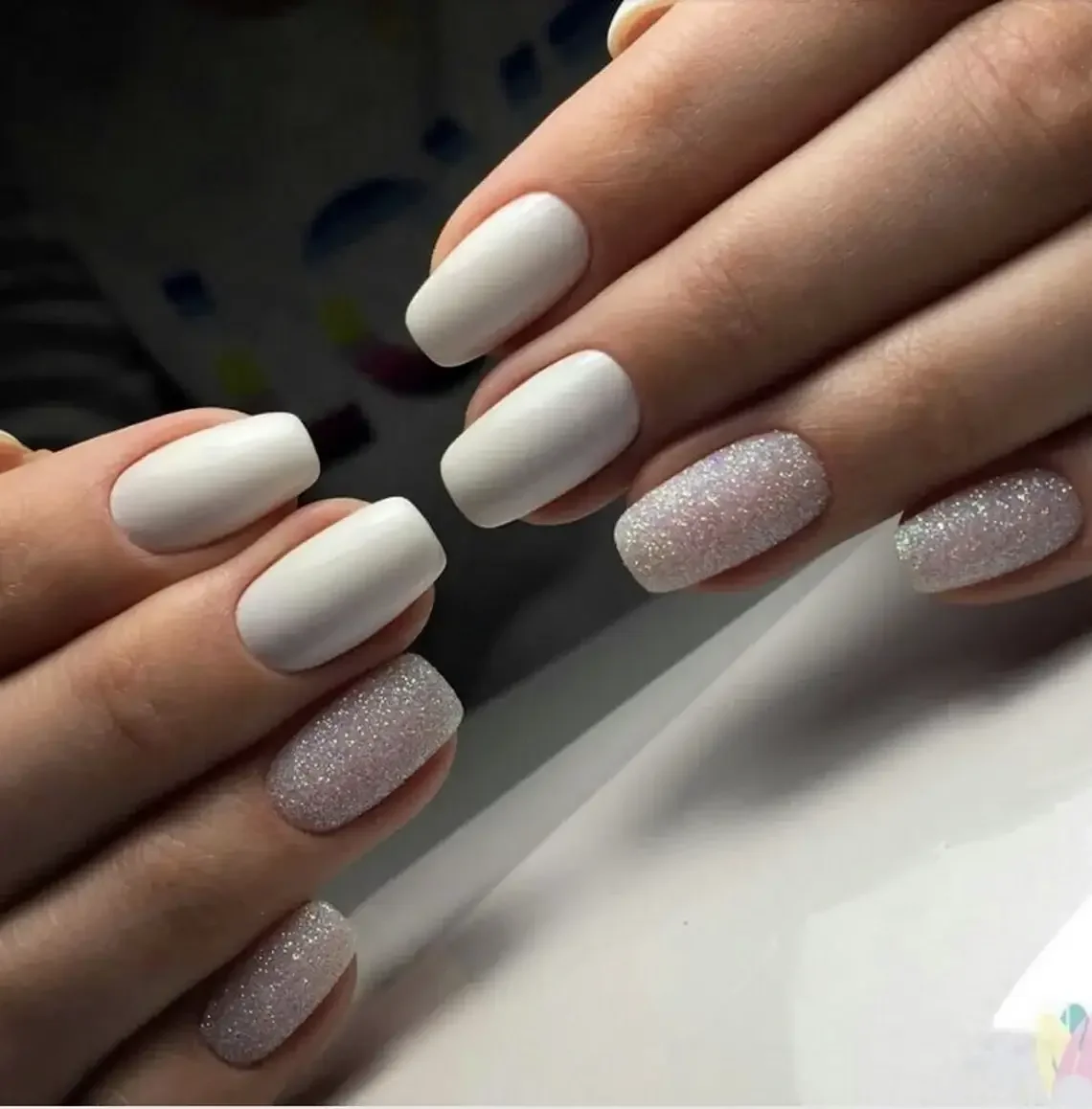 20 Milky White Nails With Shimmer Accents: Elegant 2026 Manicure Ideas