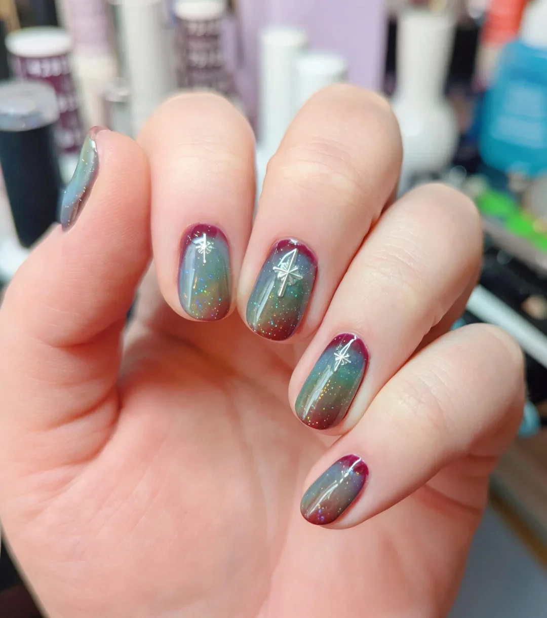 22 Aura Nails Design With Soft Color Blends: Dreamy Ideas