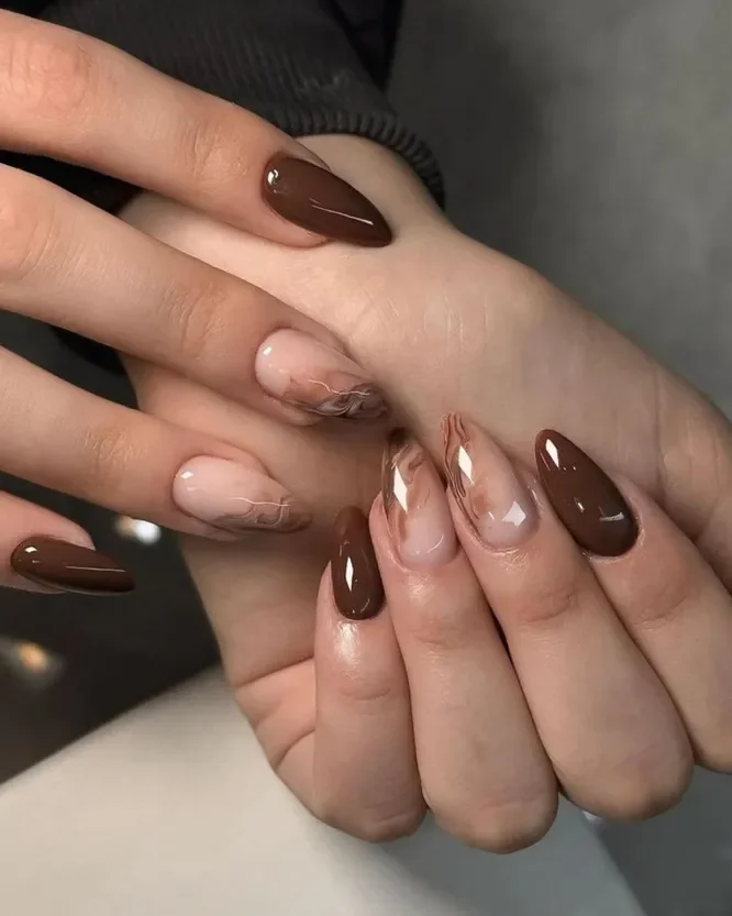 Chocolate Brown Fall Nails 2026 Designs: 29 Trendy Ideas