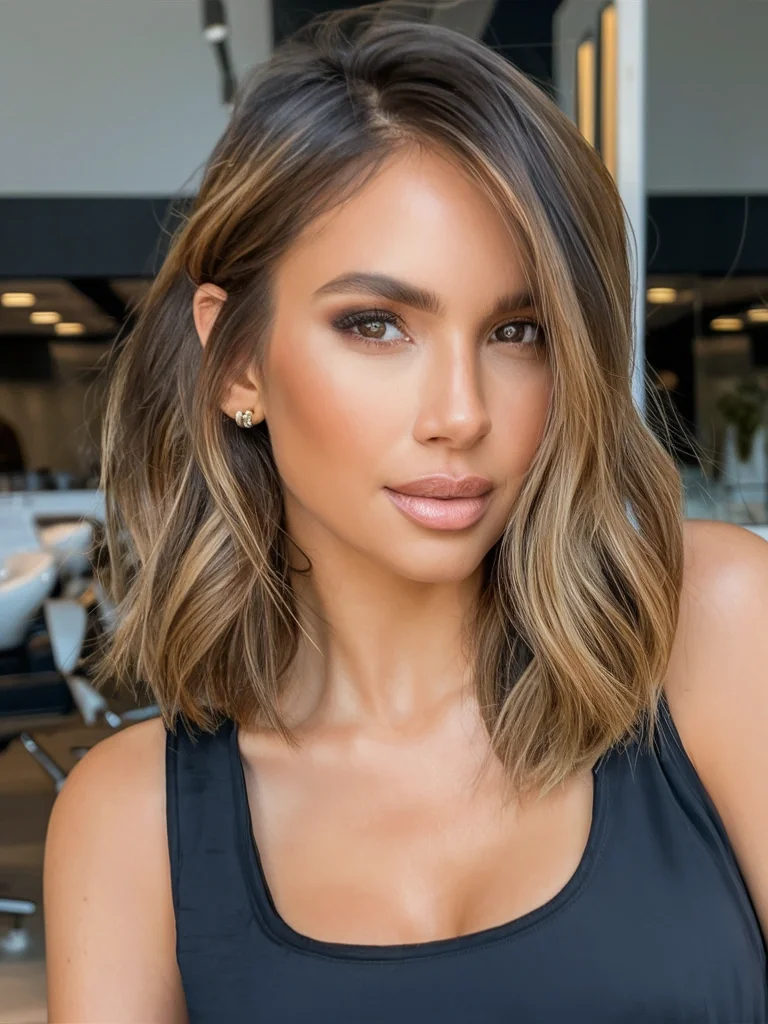 21 Smoky Caramel Balayage Lob for Fall 2026 Ideas