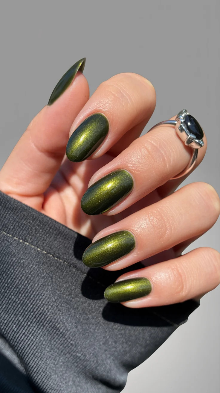 23 Fall Glass Gel Nails That Will Make Your Autumn Manicure Glow