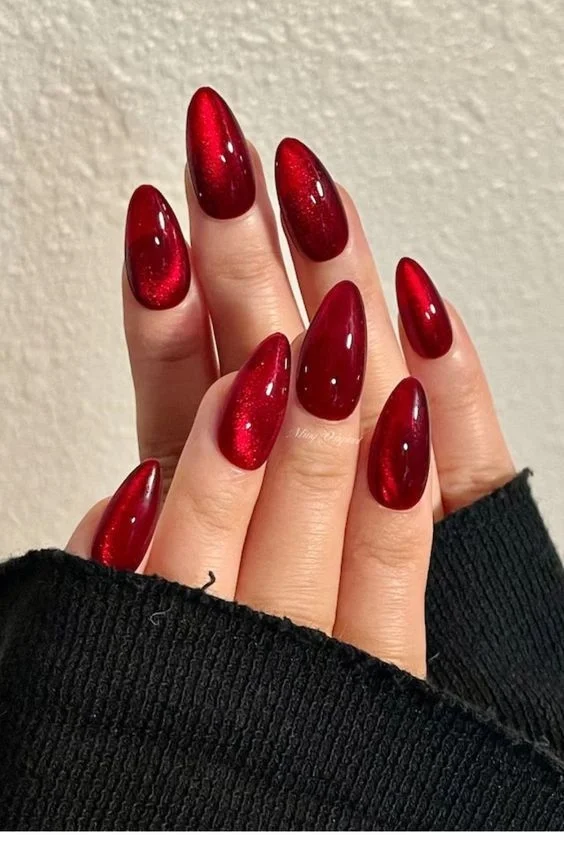 19 Sparkling Glass Bead Nails Cat Magnetic Gel Polish