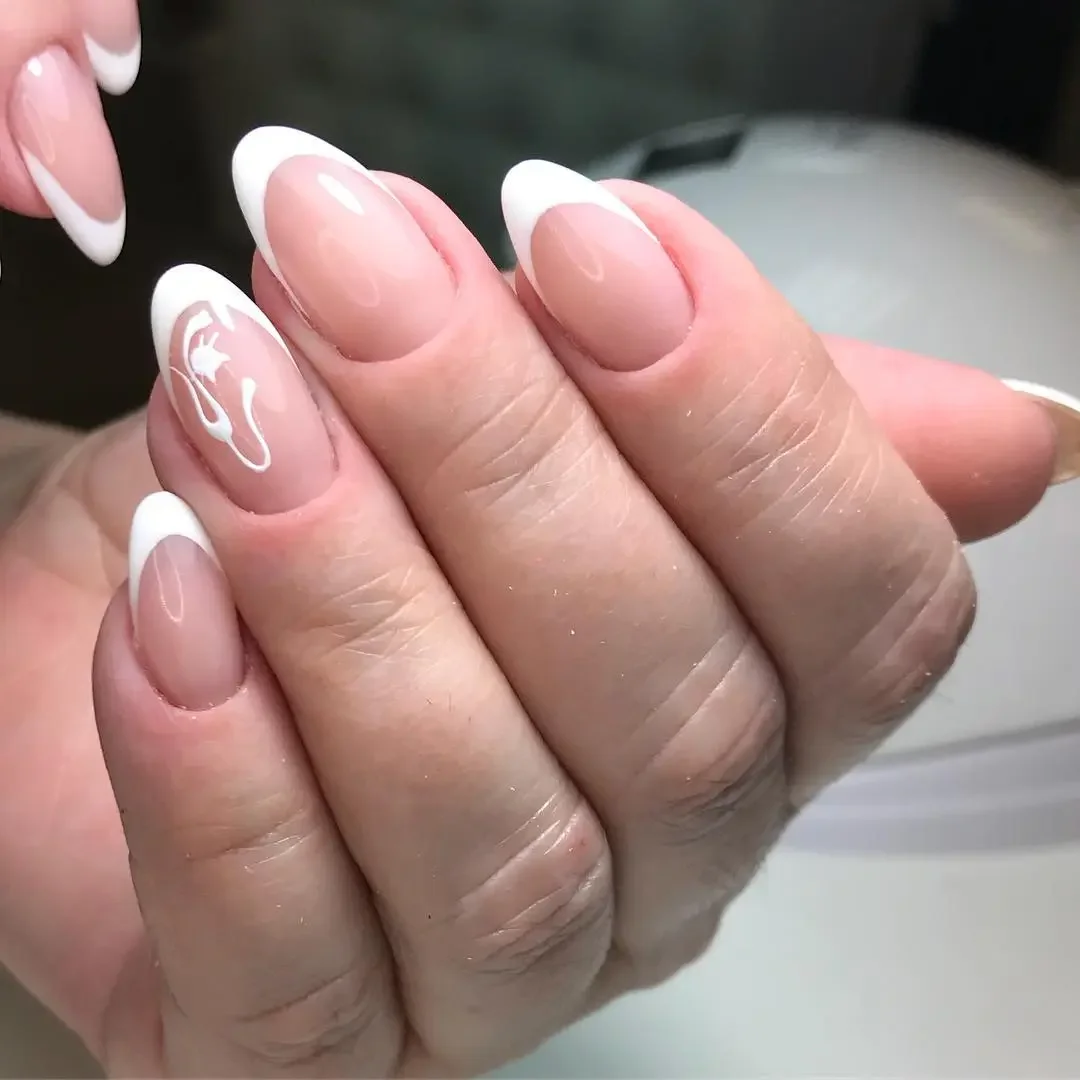 30 Modern Fall French Tips With Creative Nail Designs