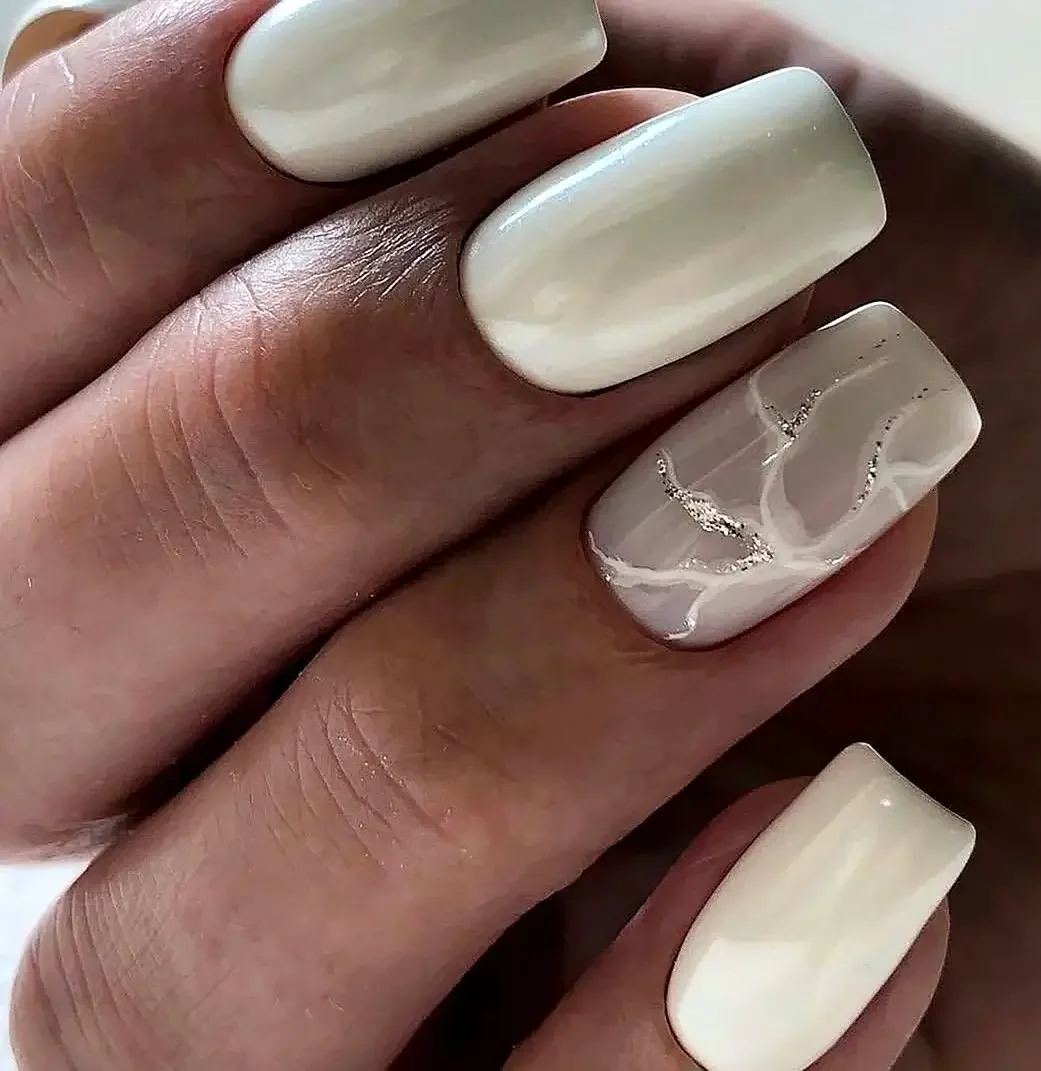 20 Milky White Nails With Shimmer Accents: Elegant 2026 Manicure Ideas