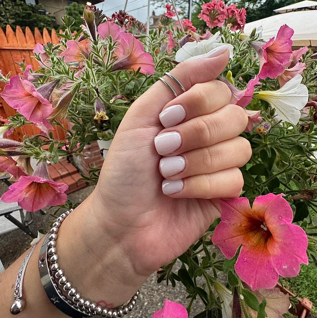 25 Milky White Nails For Minimal Chic Style