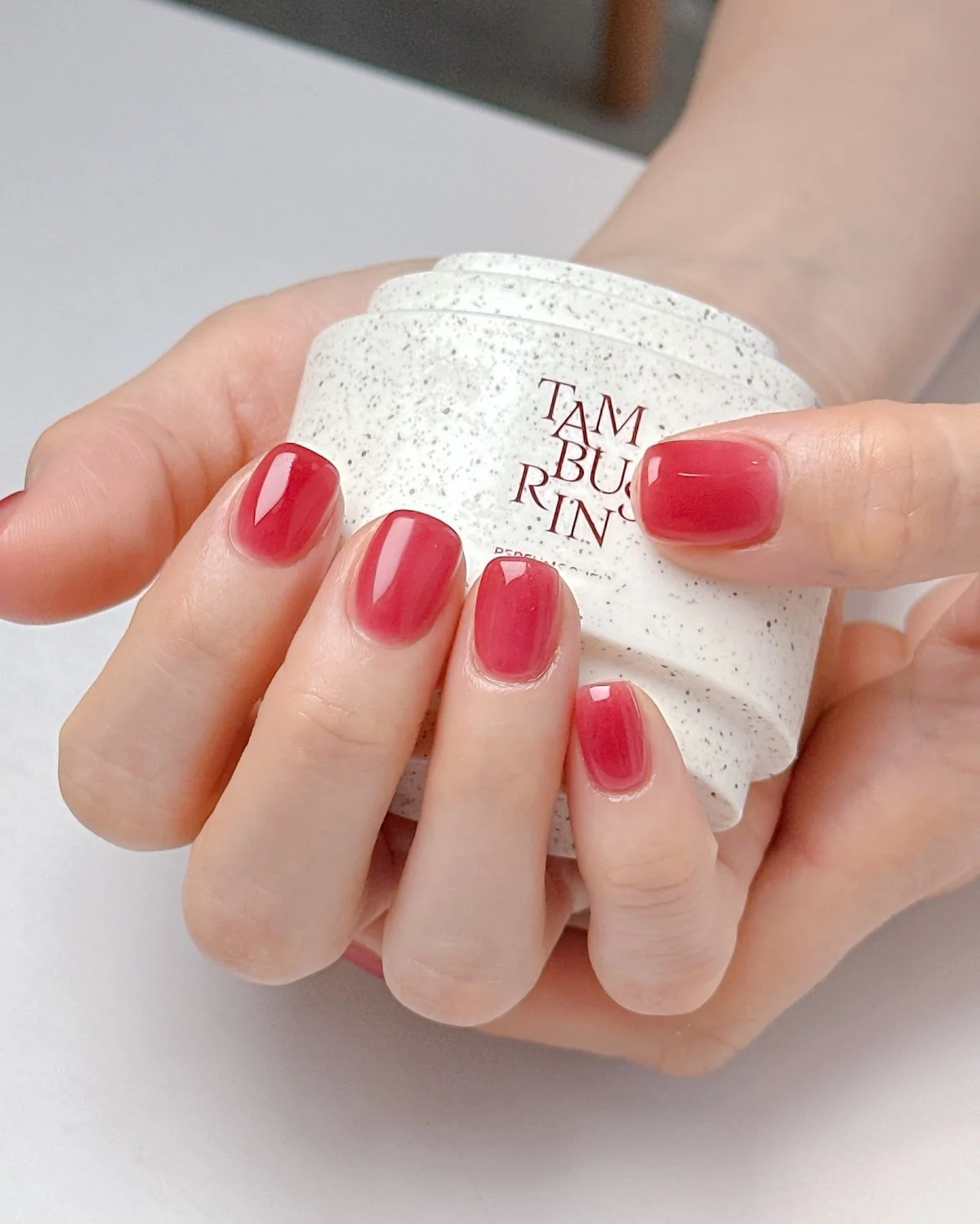 21 Glass Effect Nails with Subtle Sparkle