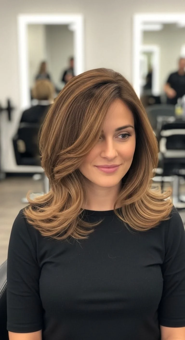 21 Smoky Caramel Balayage Lob for Fall 2026 Ideas