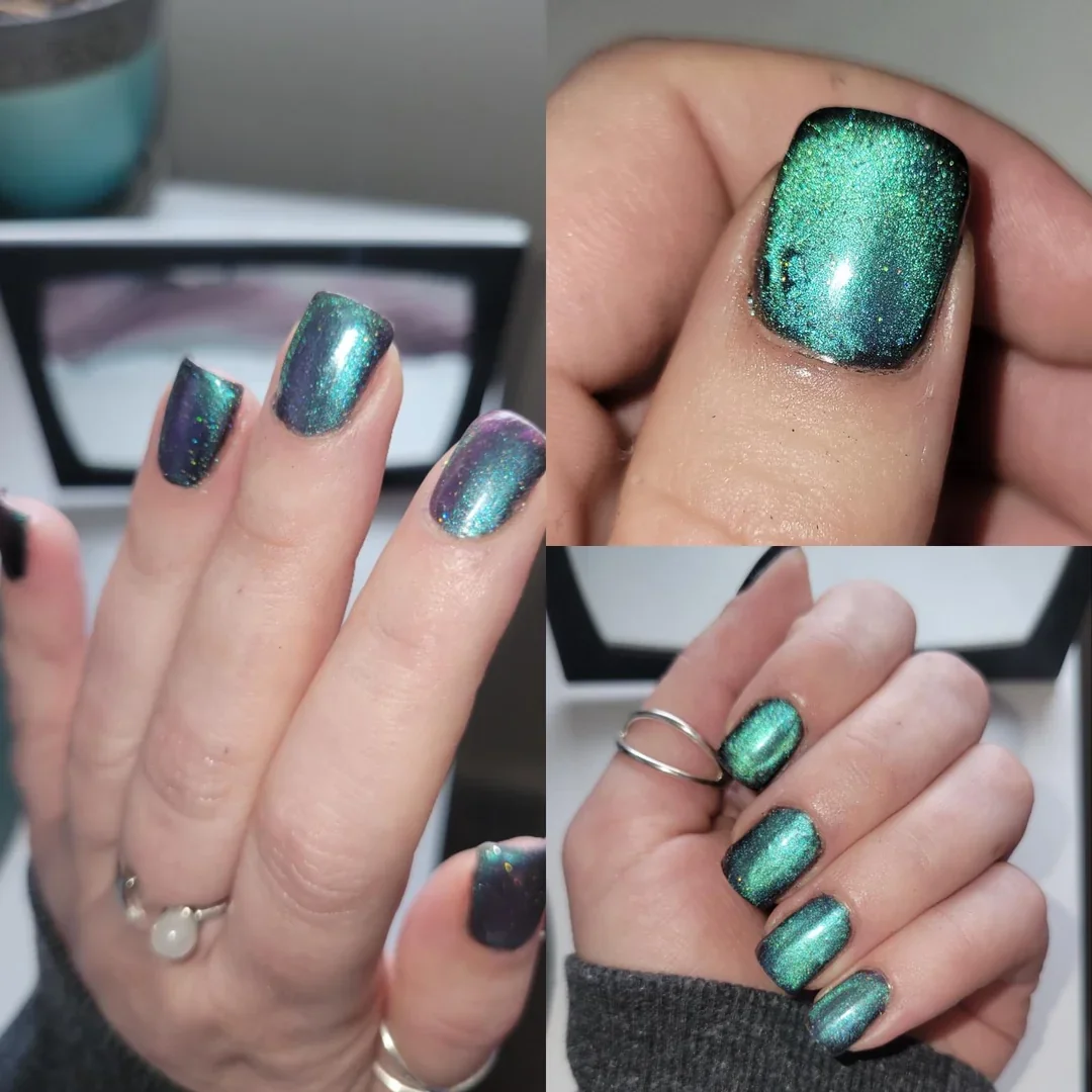 24 Velvet Nails With Luxurious Shimmer Effect Finish For Fall