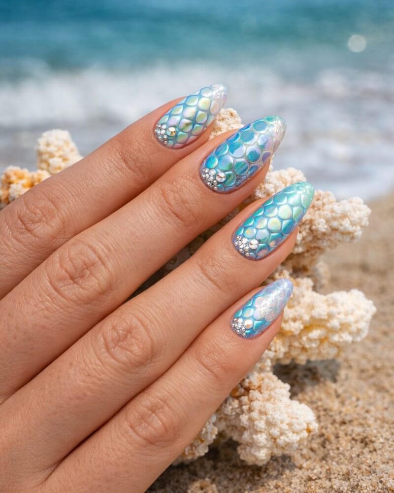 30 Mermaid Nail Ideas That Are Pure Ocean Magic