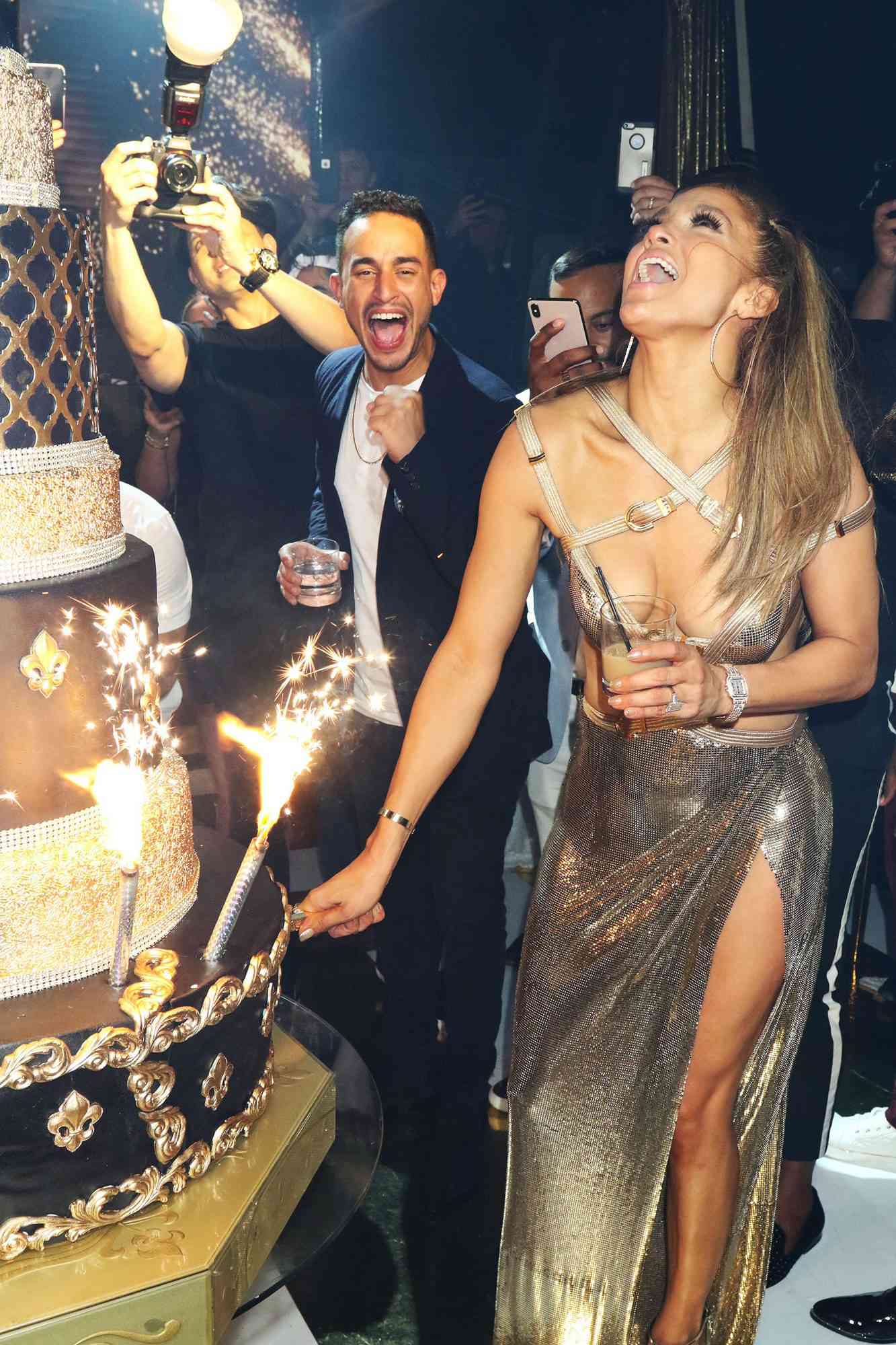 Glamorous Gold Metallic Halter Dress with High Slit Glamorous Gold Metallic Halter Dress with High Slit — 50th Birthday Outfits